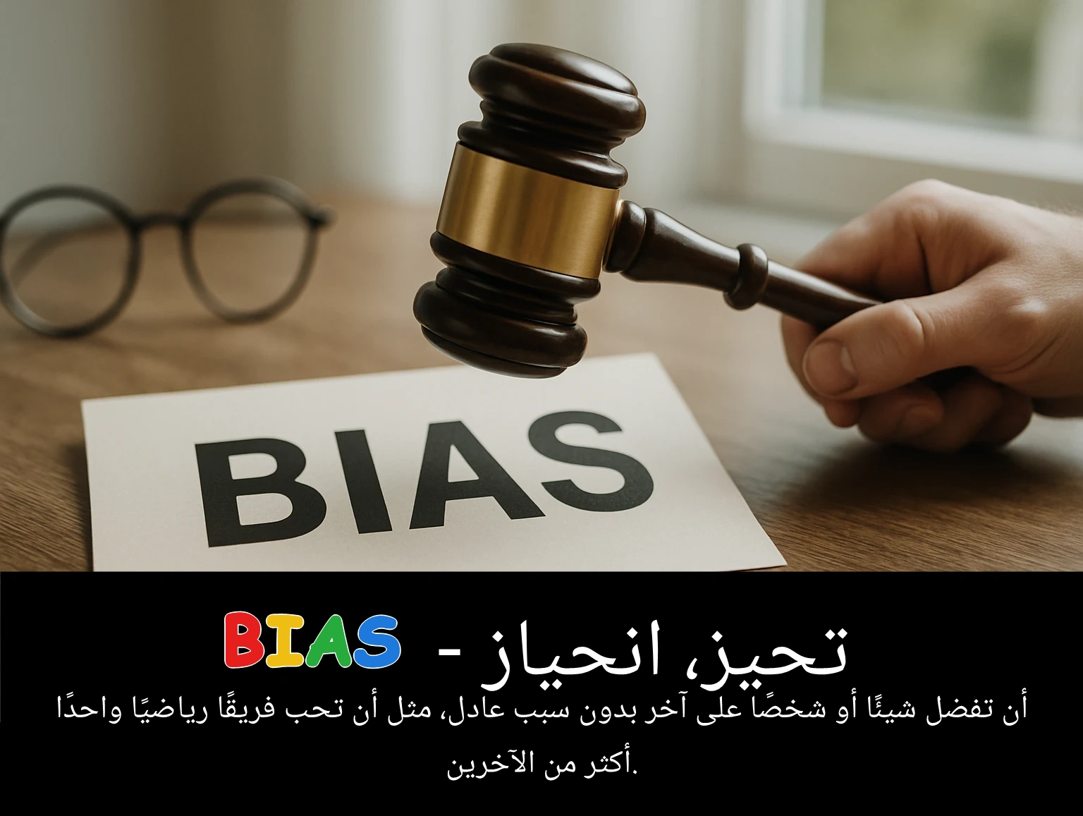 Arabic Illustration for bias